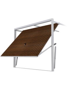 Stahl Garagentor Schwingtor - Breite: 220 cm x Höhe: 200-300 cm