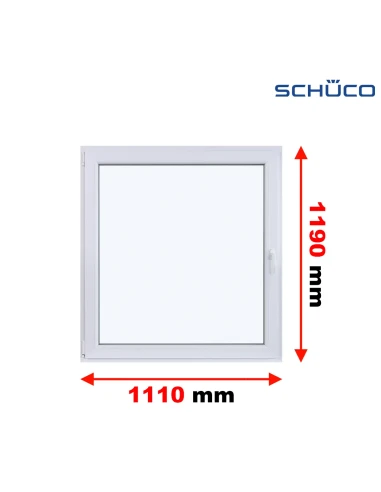 Kunststofffenster PVC Fenster 111 x 119 cm DREH/KIPP Schüco LivIng 82