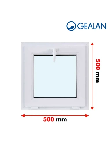 Kunststofffenster PVC Fenster 50x50 cm KIPP Gealan S 8000