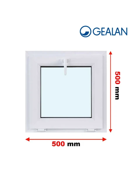 Kunststofffenster PVC Fenster 50x50 cm KIPP Gealan S 8000