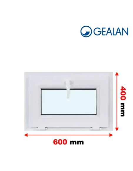 Kunststofffenster PVC Fenster 60x40 cm KIPP Gealan S 8000