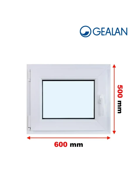 Kunststofffenster PVC Fenster 60x50 cm DREH/KIPP Gealan S 8000