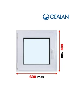 Kunststofffenster PVC Fenster 60x60 cm DREH/KIPP Gealan S 8000