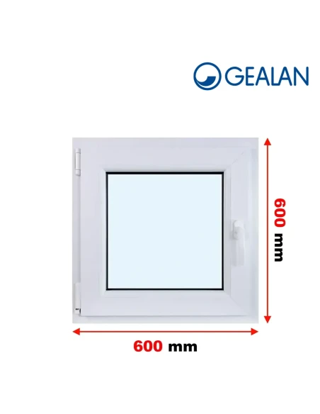 Kunststofffenster PVC Fenster 60x60 cm DREH/KIPP Gealan S 8000