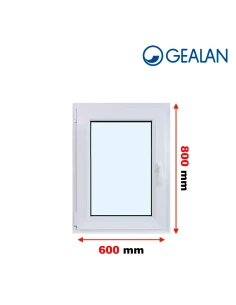 Kunststofffenster PVC Fenster 60x80 cm DREH/KIPP Gealan S 8000