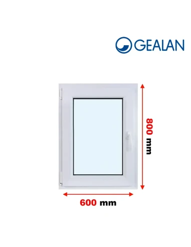 Kunststofffenster PVC Fenster 60x80 cm DREH/KIPP Gealan S 8000