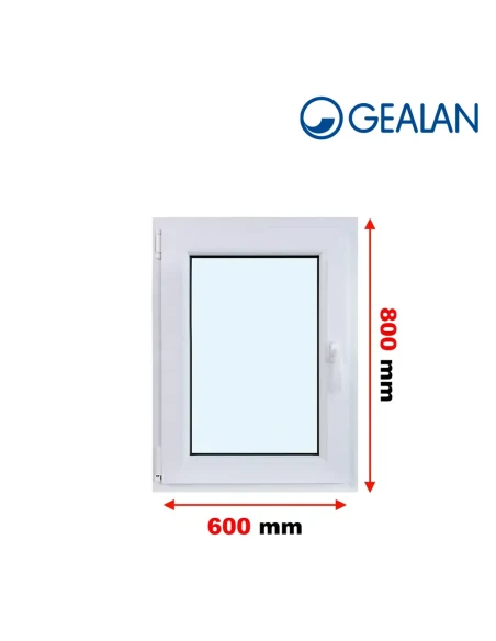 Kunststofffenster PVC Fenster 60x80 cm DREH/KIPP Gealan S 8000
