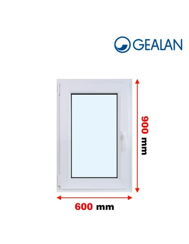 Kunststofffenster PVC Fenster 60x90 cm DREH/KIPP Gealan S 8000