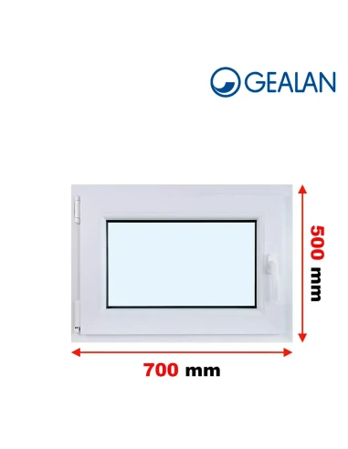 Kunststofffenster PVC Fenster 70x50 cm DREH/KIPP Gealan S 8000