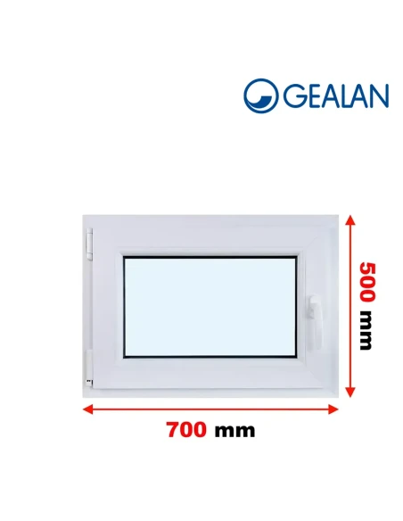 Kunststofffenster PVC Fenster 70x50 cm DREH/KIPP Gealan S 8000