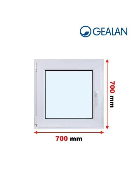 Kunststofffenster PVC Fenster 70x70 cm DREH/KIPP Gealan S 8000