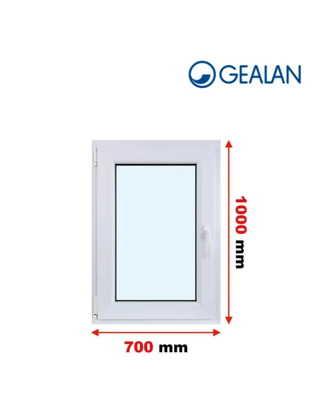 Kunststofffenster PVC Fenster 70x100 cm DREH/KIPP Gealan S 8000