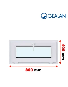 Kunststofffenster PVC Fenster 80x40 cm KIPP Gealan S 8000