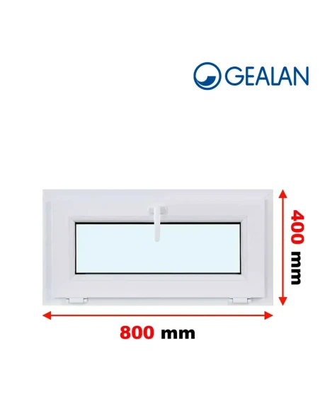 Kunststofffenster PVC Fenster 80x40 cm KIPP Gealan S 8000