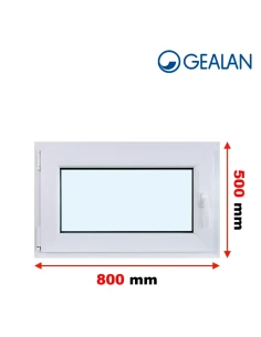 Kunststofffenster PVC Fenster 80x50 cm DREH/KIPP Gealan S 8000