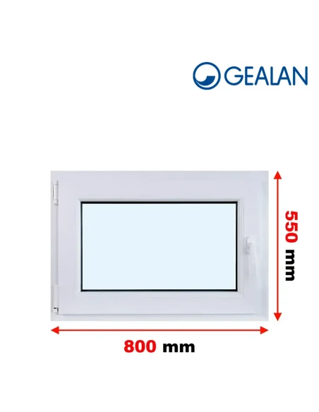Kunststofffenster PVC Fenster 80x55 cm DREH/KIPP Gealan S 8000