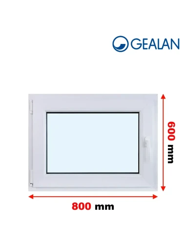 Kunststofffenster PVC Fenster 80x60 cm DREH/KIPP Gealan S 8000