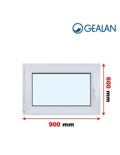 Kunststofffenster PVC Fenster 90x60 cm DREH/KIPP Gealan S 8000