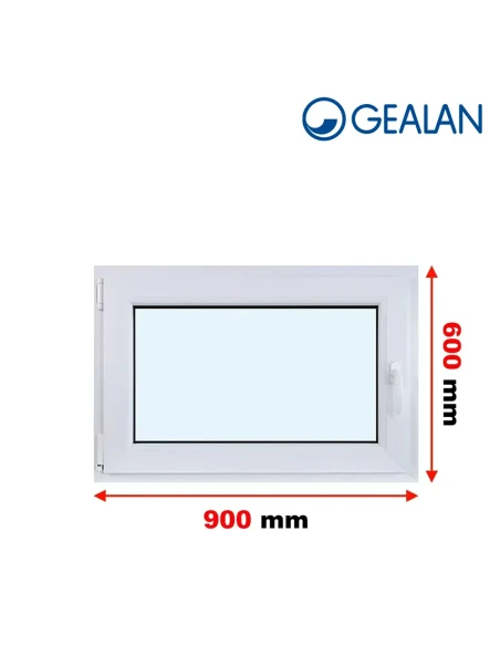Kunststofffenster PVC Fenster 90x60 cm DREH/KIPP Gealan S 8000