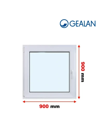 Kunststofffenster PVC Fenster 90x90 cm DREH/KIPP Gealan S 8000