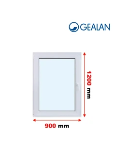 Kunststofffenster PVC Fenster 90x120 cm DREH/KIPP Gealan S 8000