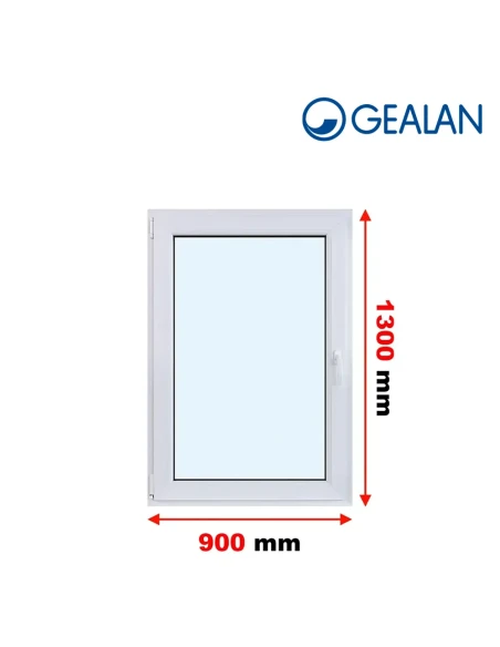Kunststofffenster PVC Fenster 90x130 cm DREH/KIPP Gealan S 8000
