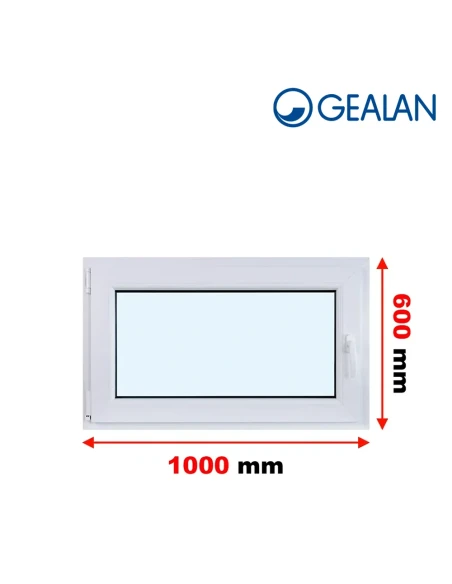 Kunststofffenster PVC Fenster 100x60 cm DREH/KIPP Gealan S 8000