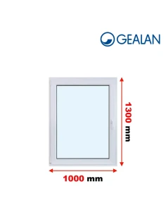 Kunststofffenster PVC Fenster 100x130 cm DREH/KIPP Gealan S 8000
