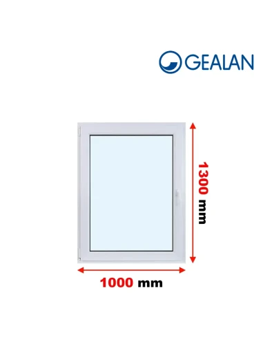 Kunststofffenster PVC Fenster 110x80 cm DREH/KIPP Gealan S 8000