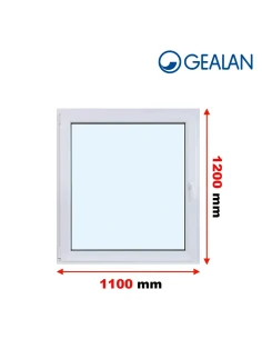 Kunststofffenster PVC Fenster 110x120 cm DREH/KIPP Gealan S 8000
