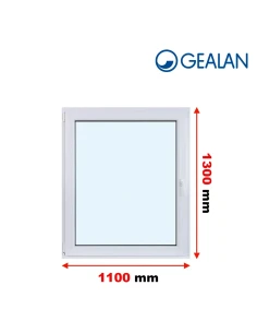 Kunststofffenster PVC Fenster 110x130 cm DREH/KIPP Gealan S 8000