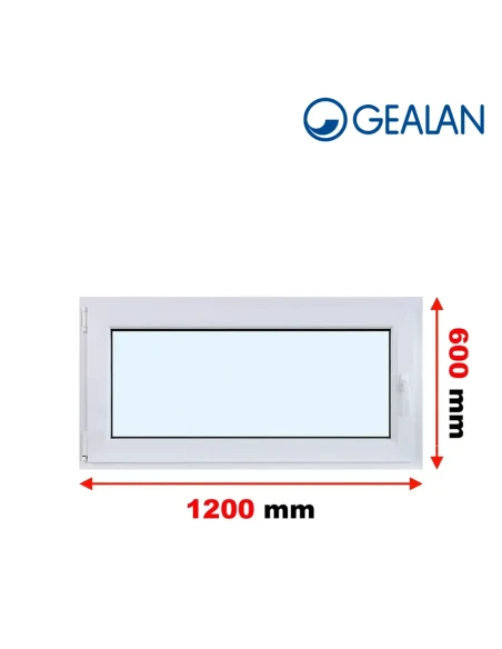 Kunststofffenster PVC Fenster 120x60 cm DREH/KIPP Gealan S 8000
