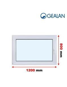 Kunststofffenster PVC Fenster 120x80 cm DREH/KIPP Gealan S 8000