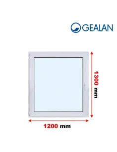 Kunststofffenster PVC Fenster 120x135 cm DREH/KIPP Gealan S 8000