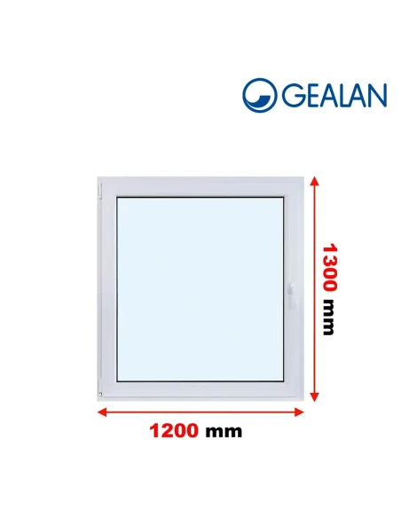 Kunststofffenster PVC Fenster 120x135 cm DREH/KIPP Gealan S 8000