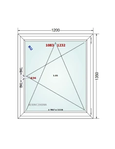 Kunststofffenster PVC Fenster 120x135 cm DREH/KIPP Gealan S 8000 2
