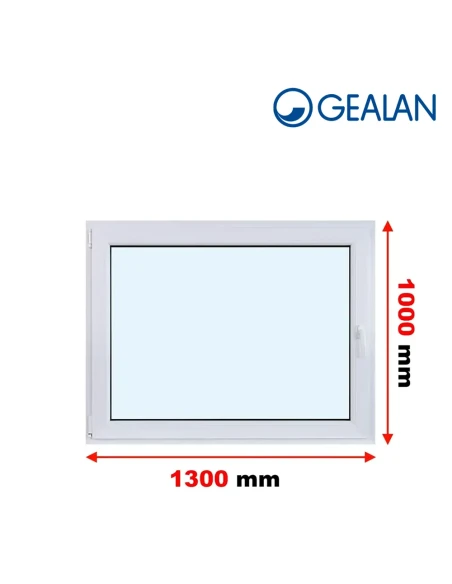 Kunststofffenster PVC Fenster 130x100 cm DREH/KIPP Gealan S 8000