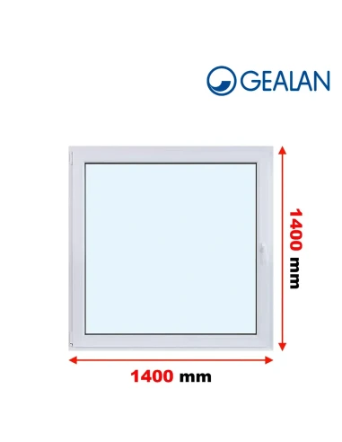Kunststofffenster PVC Fenster 140x140 cm DREH/KIPP Gealan S 8000