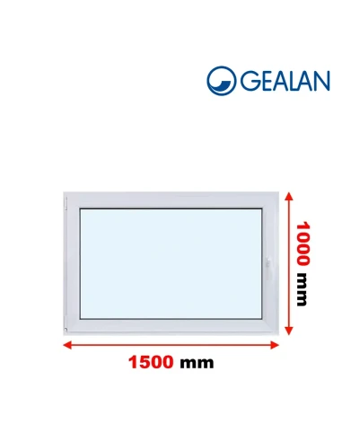 Kunststofffenster PVC Fenster 150x100 cm DREH/KIPP Gealan S 8000