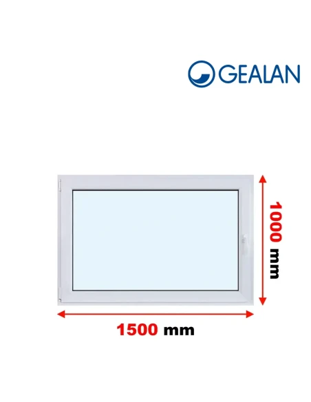 Kunststofffenster PVC Fenster 150x100 cm DREH/KIPP Gealan S 8000