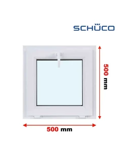Kunststofffenster PVC Fenster 50 x 50 cm Kipp Schüco LivIng 82