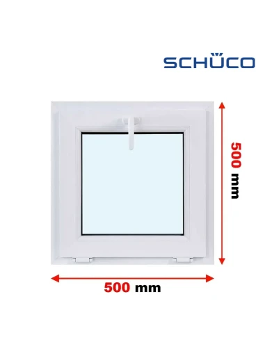 Kunststofffenster PVC Fenster 50 x 50 cm Kipp Schüco LivIng 82