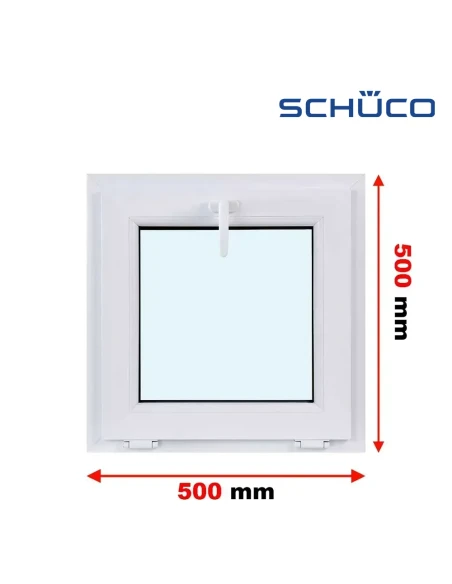 Kunststofffenster PVC Fenster 50 x 50 cm Kipp Schüco LivIng 82