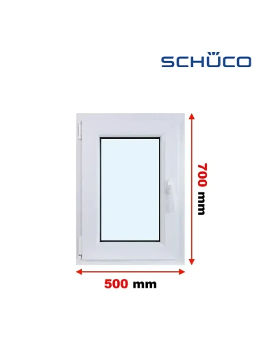 Kunststofffenster PVC Fenster 50 x 70 cm Dreh-Kipp Schüco LivIng 82