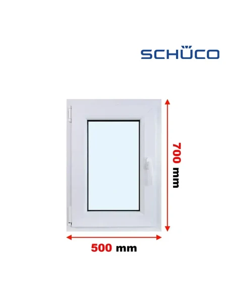 Kunststofffenster PVC Fenster 50 x 70 cm Dreh-Kipp Schüco LivIng 82