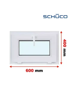 Kunststofffenster PVC Fenster 60 x 40 cm Kipp Schüco LivIng 82