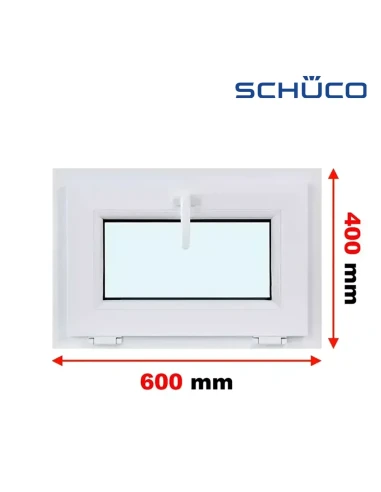 Kunststofffenster PVC Fenster 60 x 40 cm Kipp Schüco LivIng 82