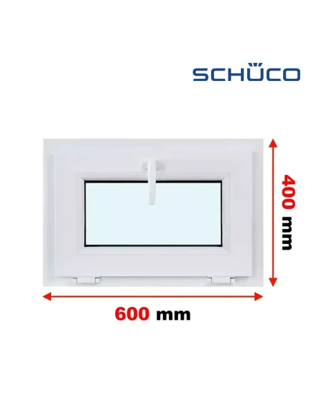 Kunststofffenster PVC Fenster 60 x 40 cm Kipp Schüco LivIng 82
