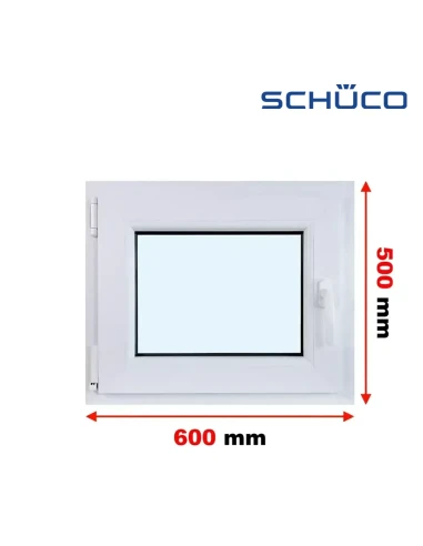 Kunststofffenster PVC Fenster 60 x 50 cm Dreh-Kipp Schüco LivIng 82