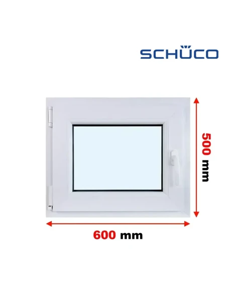 Kunststofffenster PVC Fenster 60 x 50 cm Dreh-Kipp Schüco LivIng 82